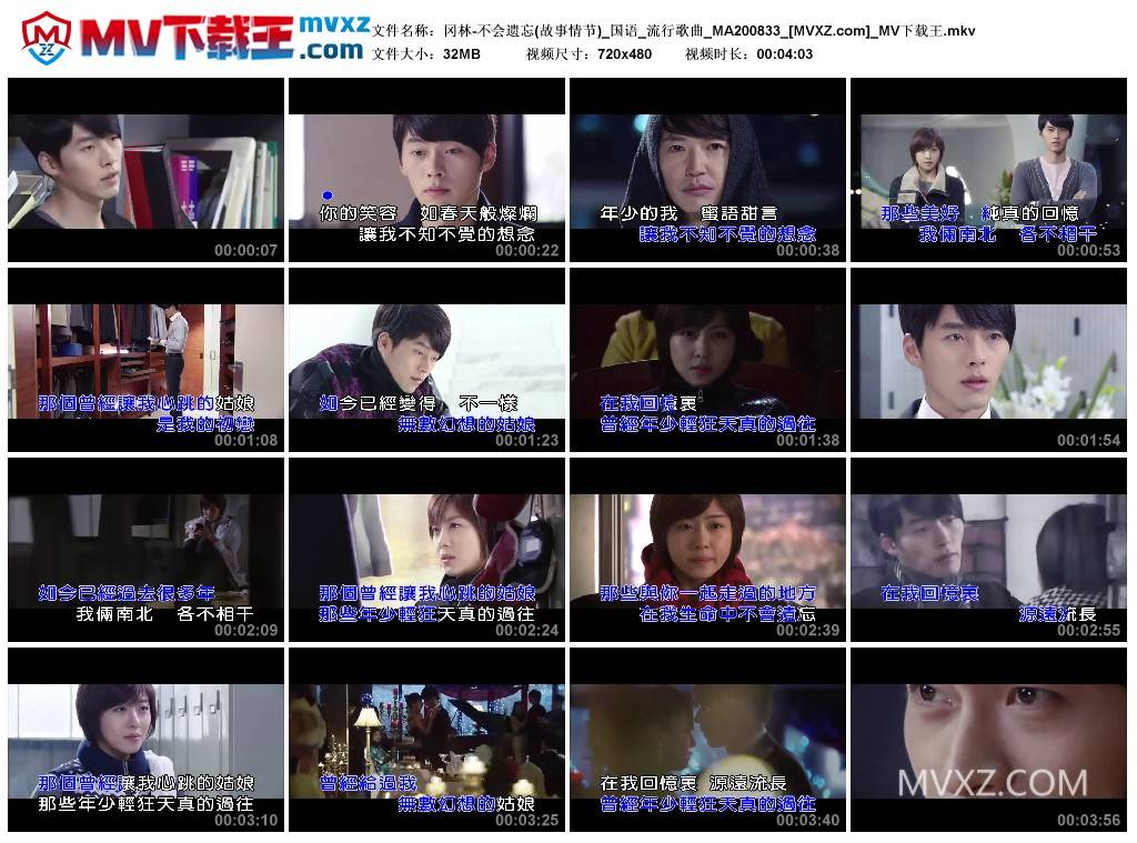 冈林-不会遗忘(故事情节)_国语_流行歌曲_MA200833